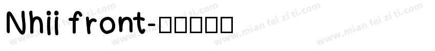 Nhii front字体转换